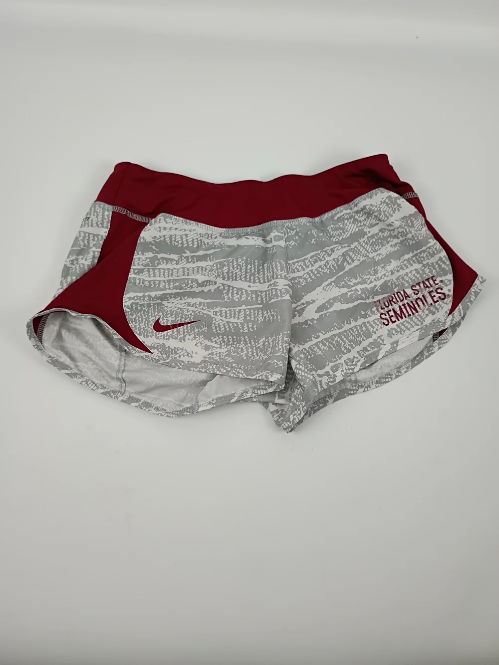 Nike Florida State Seminoles Women's Maroon & Gray Running Shorts